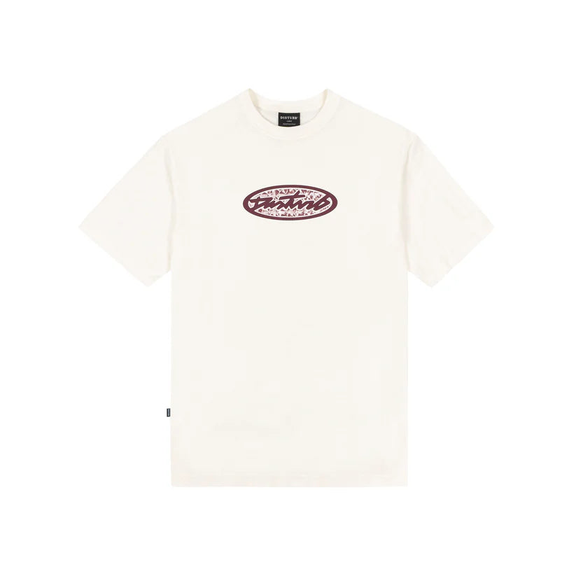 Disturb Holographic T-Shirt in Off-white