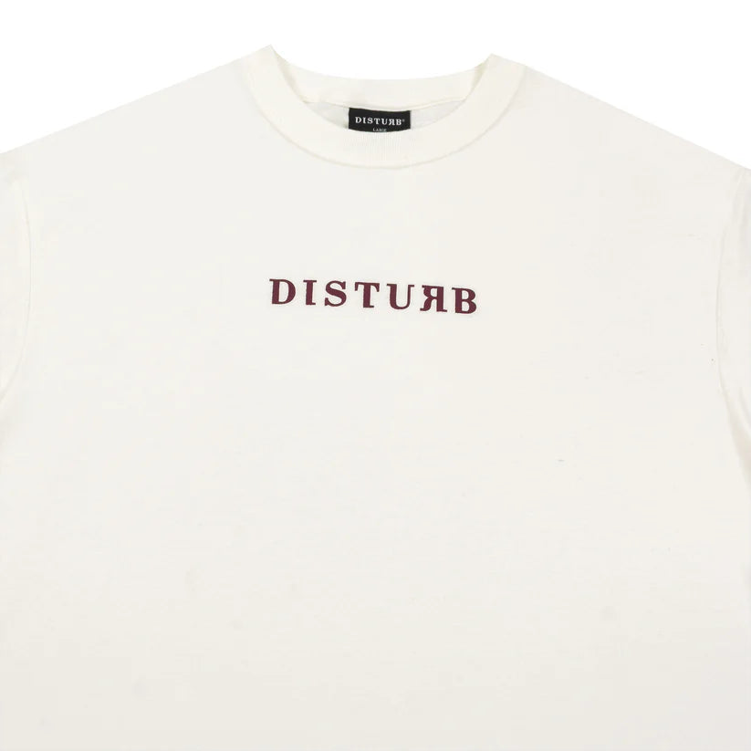 Disturb Logo T-Shirt in Off-white
