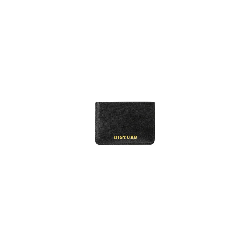 Disturb Leather Cardholder in Black