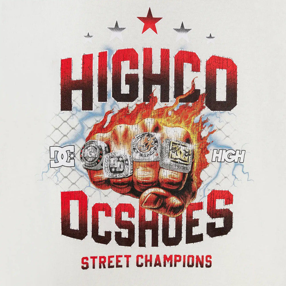 High Company x DC Shoes Tee Ring White