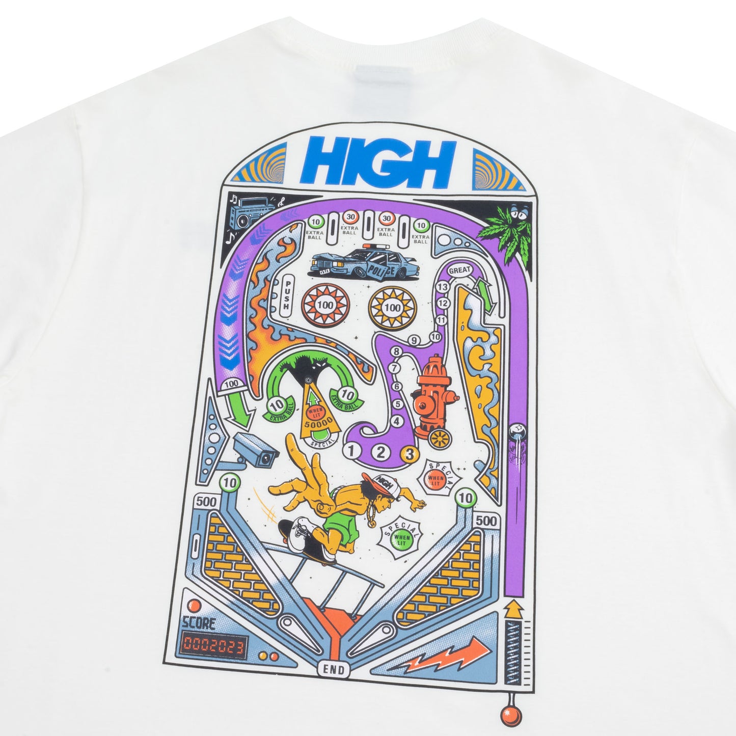 High Company Tee Pinball White