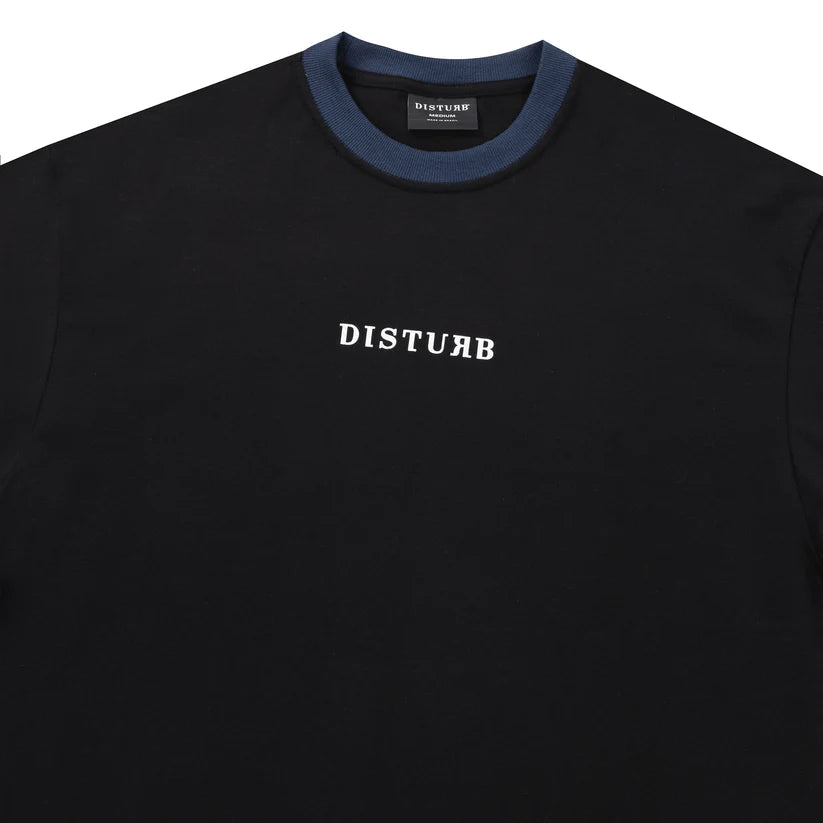 Disturb Edge T-Shirt in Black