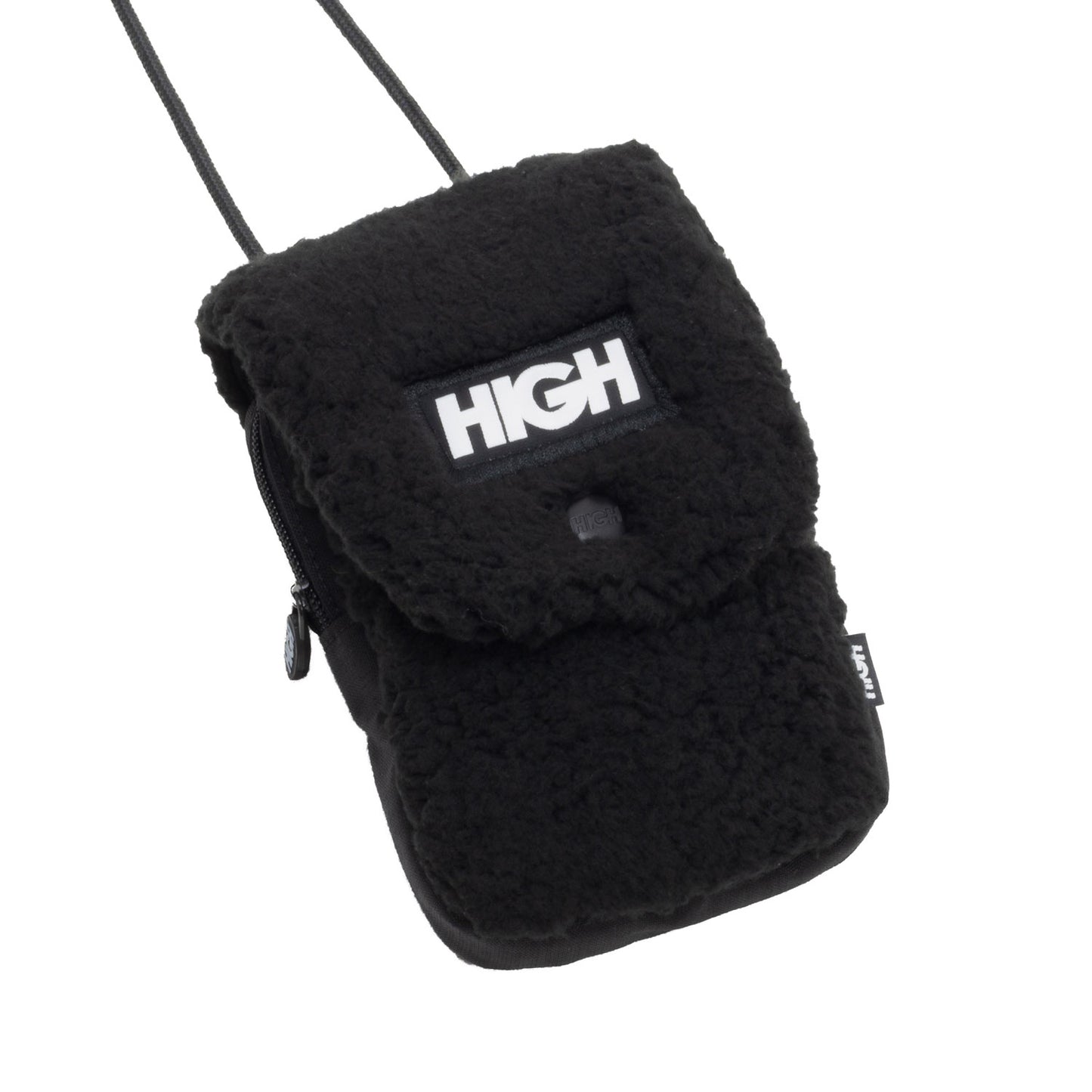 High Company Fleece Wallet Bag Black