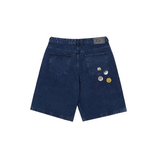 Disturb Shorts Jeans Pins Azul