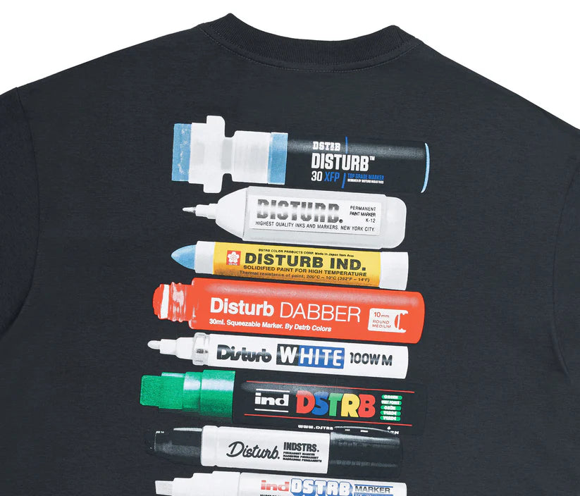 Disturb Essential Markers T-Shirt in Grey