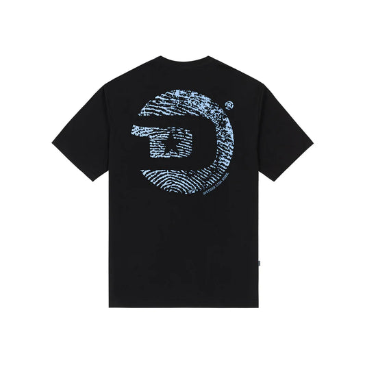 Disturb Fingerprint T-Shirt in Black