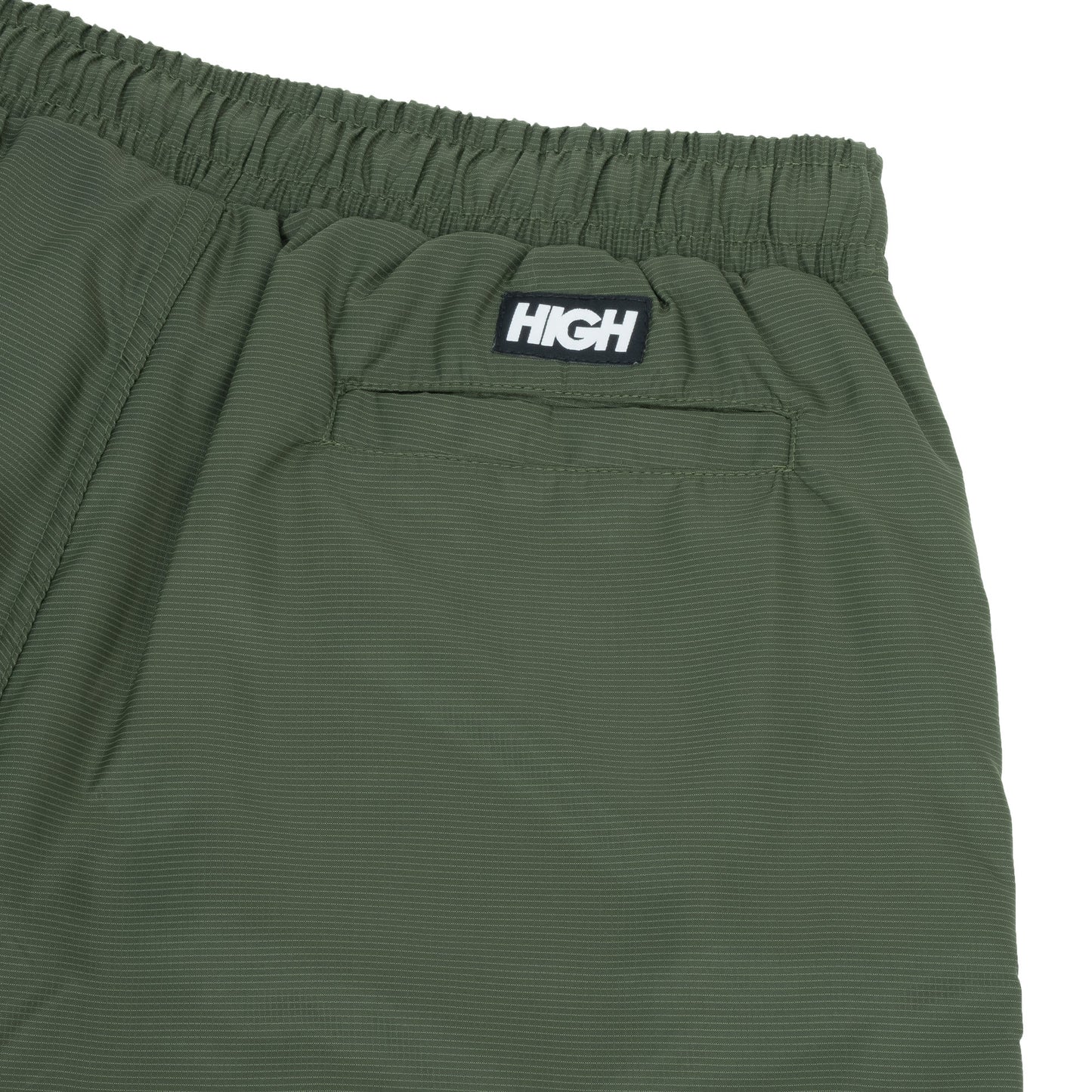 High Company Oval Cargo Ripstop Shorts Swamp Green