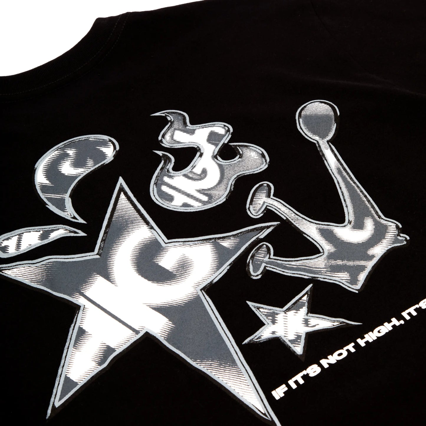 High Company Tee Stamp Black