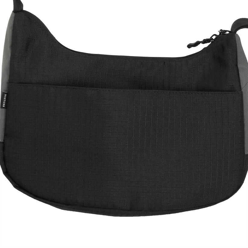 Disturb Ripstop Messenger Bag in Black