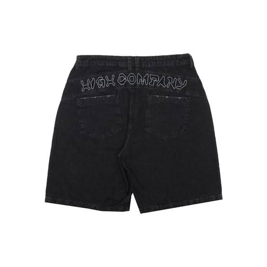 High Company Jeans Shorts Mechatronics Black