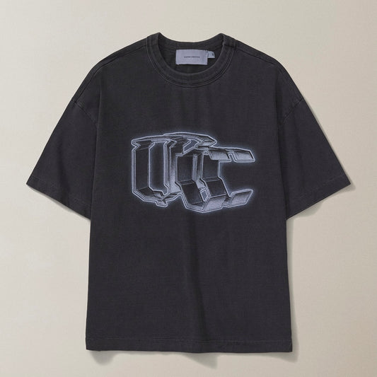 CAMISETA QC PRISMA STONED BOXY PRETO