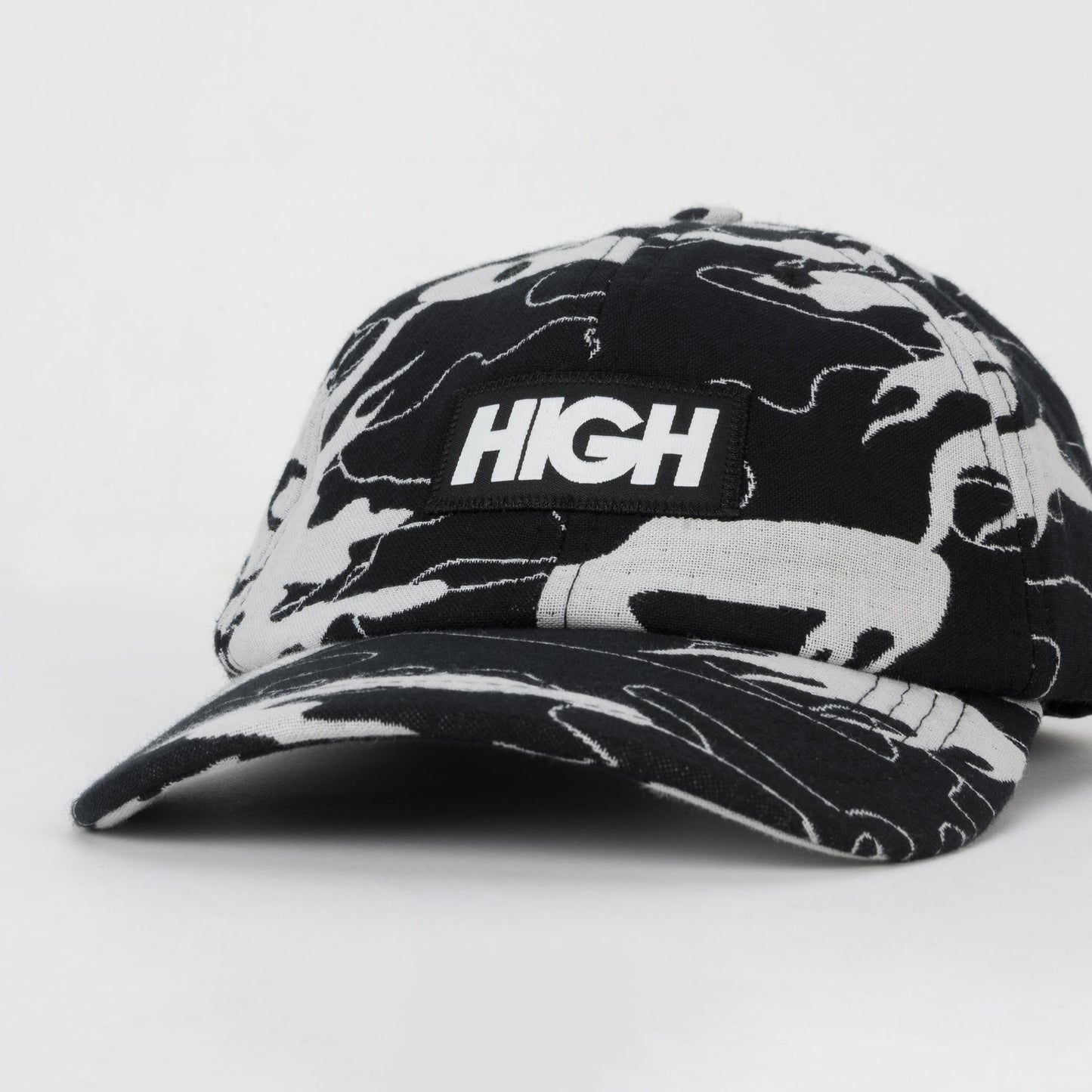 High Company Camo Jacquard Polo Hat Black