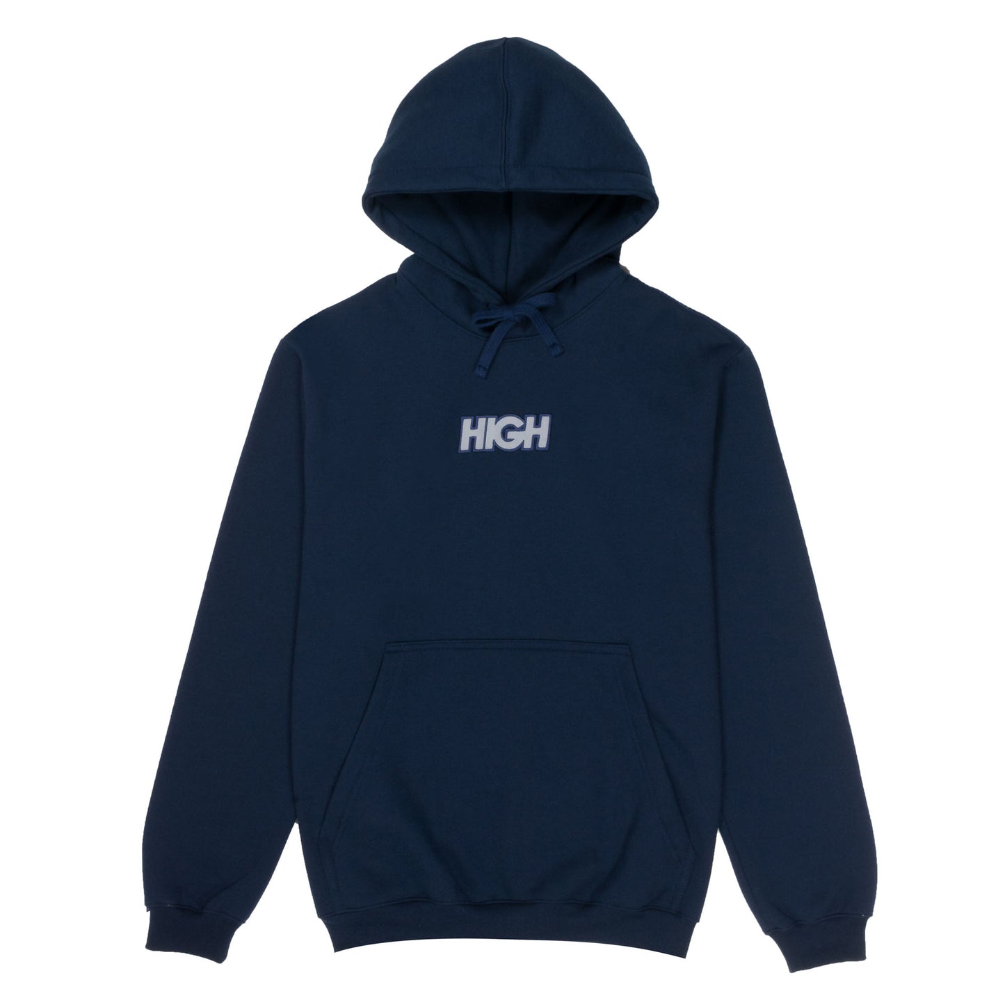 High Company Reflective Hoodie Logo Navy