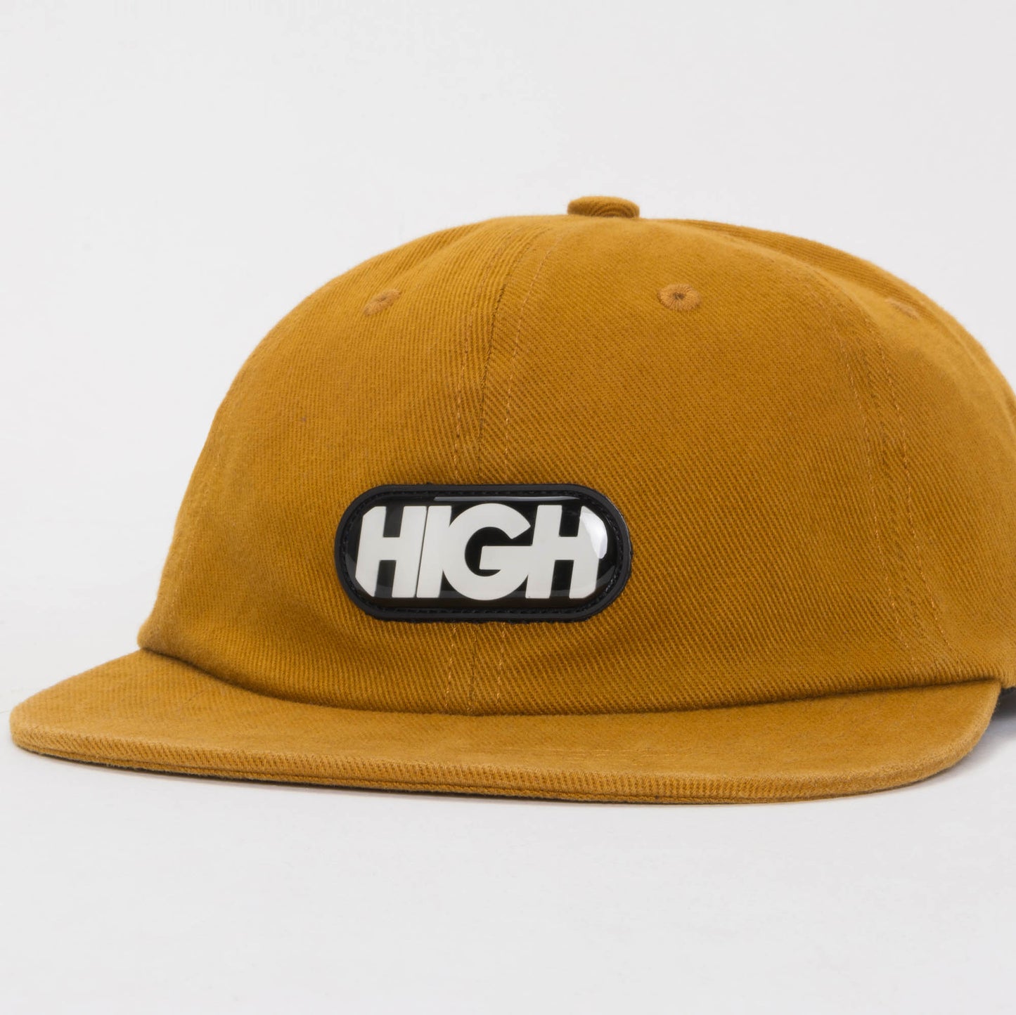 High Company Bleached 6 Panel Mustard