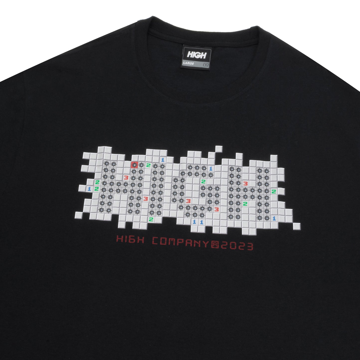 High Company Tee Minesweeper Black