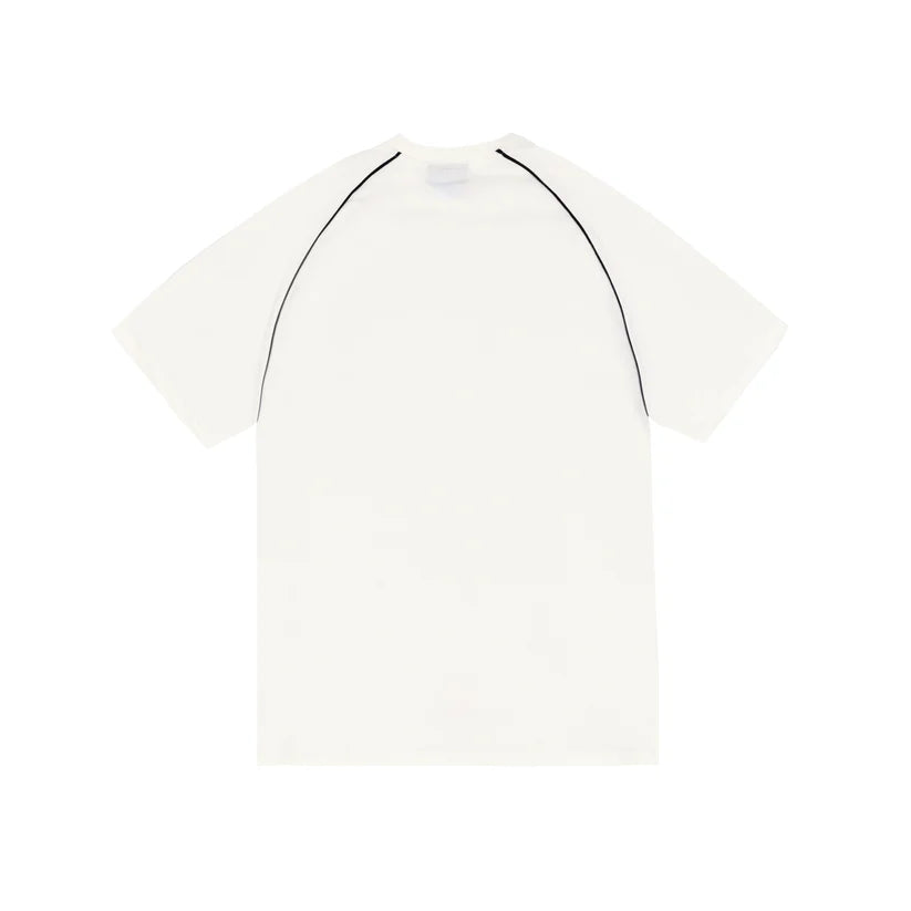 Disturb Cutline Division T-Shirt in Off-White