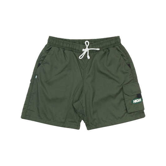 High Company Oval Cargo Ripstop Shorts Swamp Green