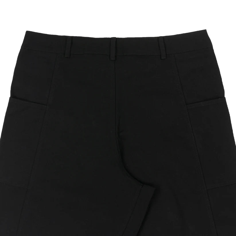 Disturb Wide Twill Shorts in Black