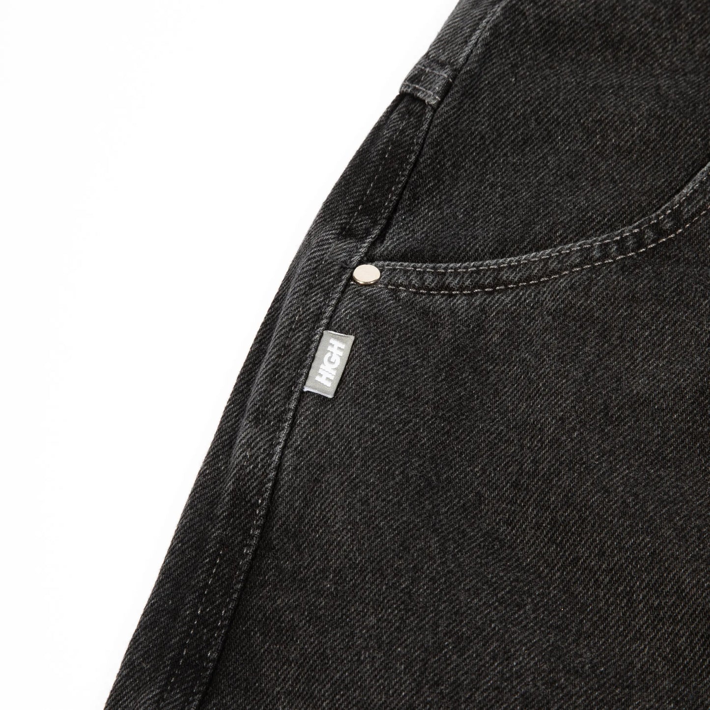 High Company Denim Pants H-Line Washed Black