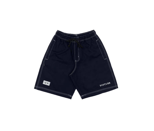 Disturb Contrast Twill Shorts Navy