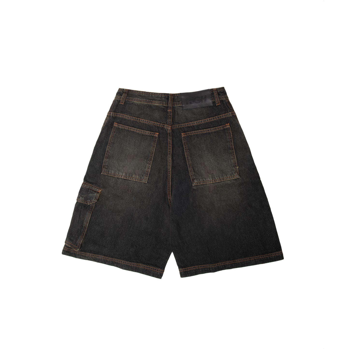 High Company Faded Denim Shorts Swamp