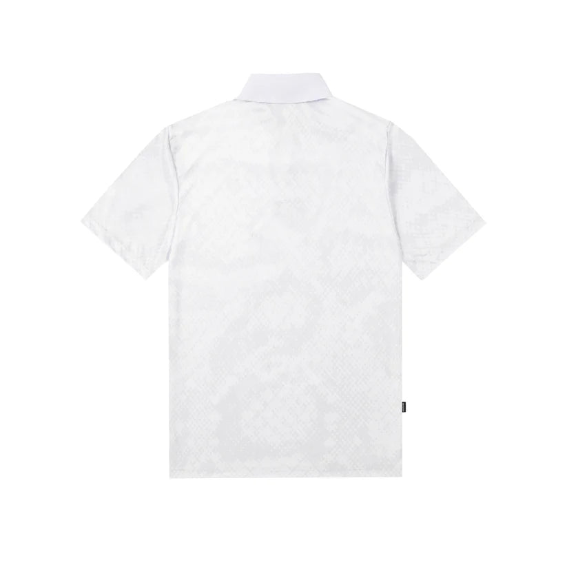 Disturb Viper Zip Polo in White