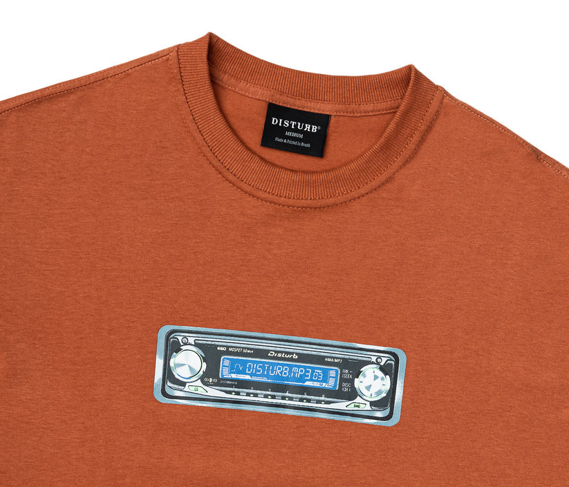 Disturb Music System T-Shirt in Orange