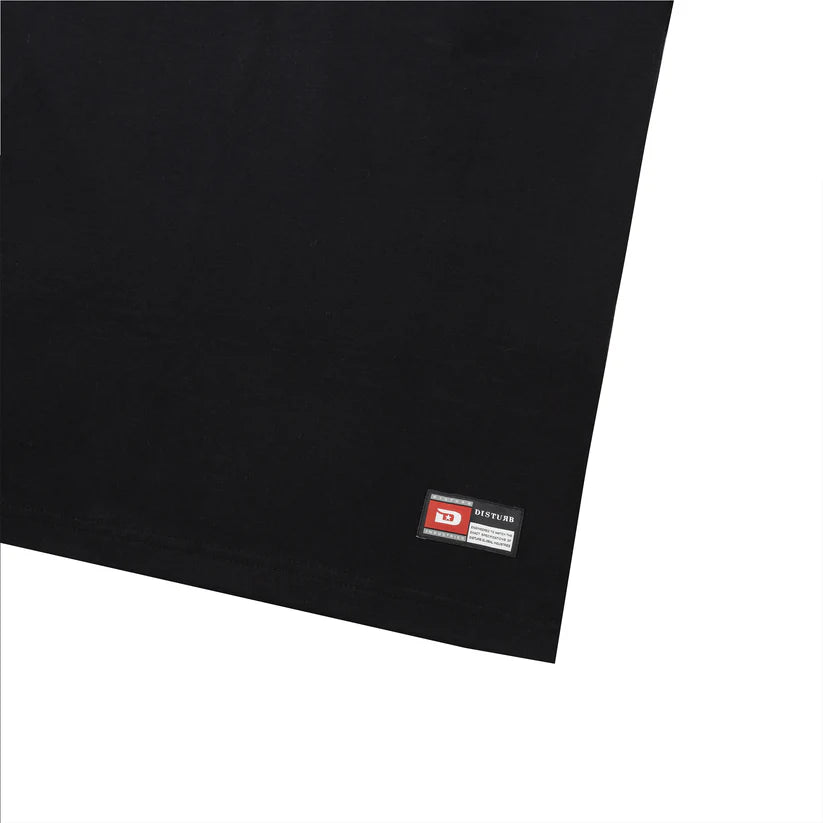 Disturb Edge T-Shirt in Black