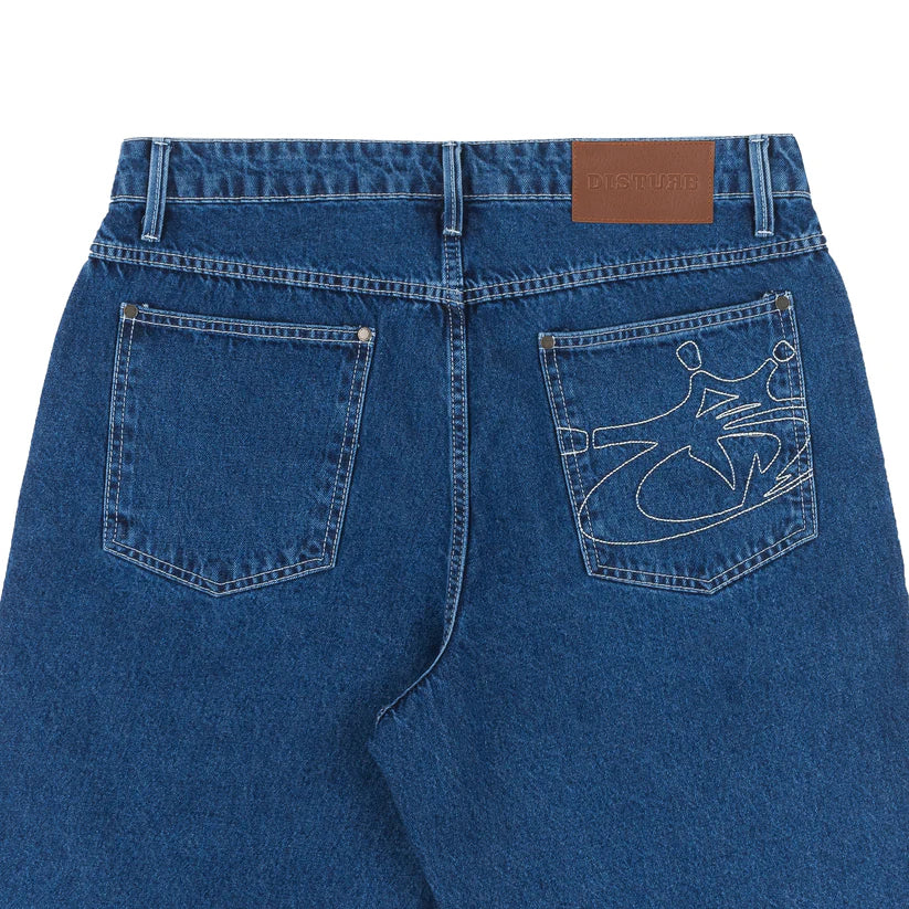 Disturb Blackzone Denim Shorts in Blue