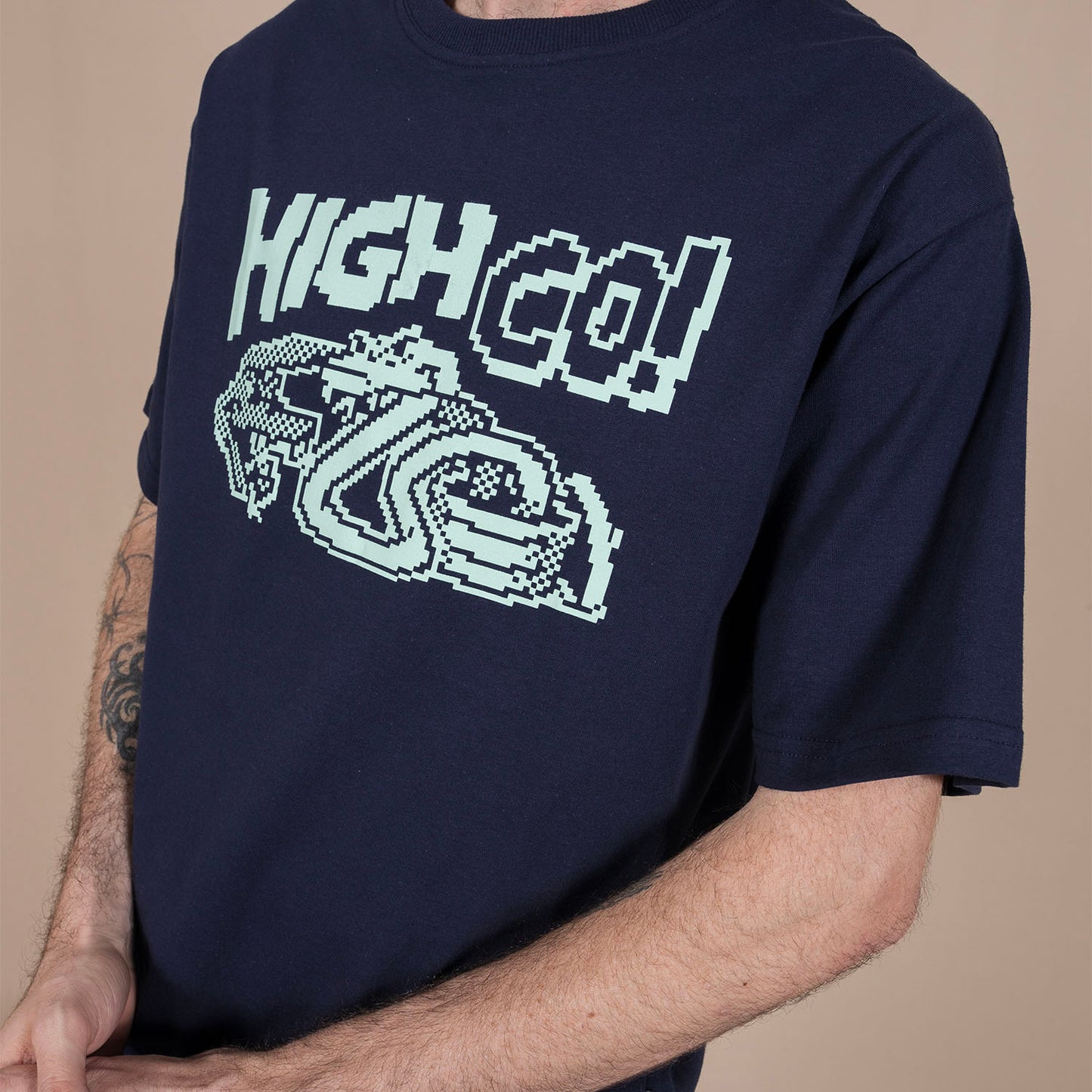 High Company Tee Cellphone Navy