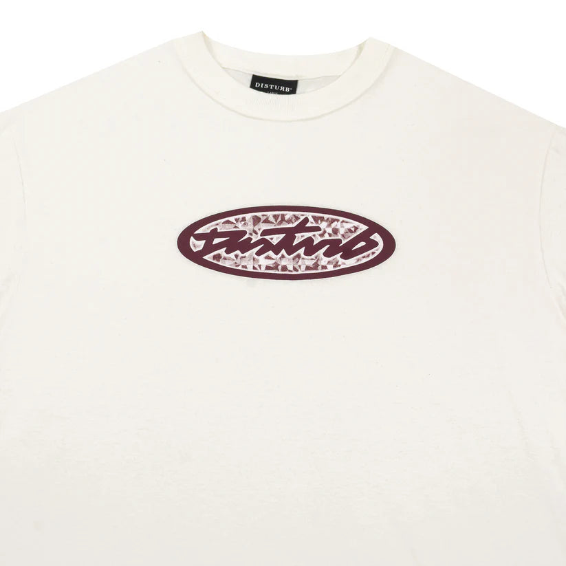 Disturb Holographic T-Shirt in Off-white