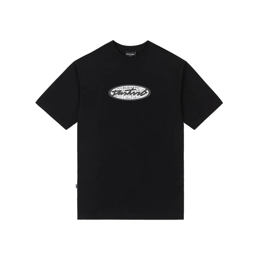 Disturb Holographic T-Shirt in Black