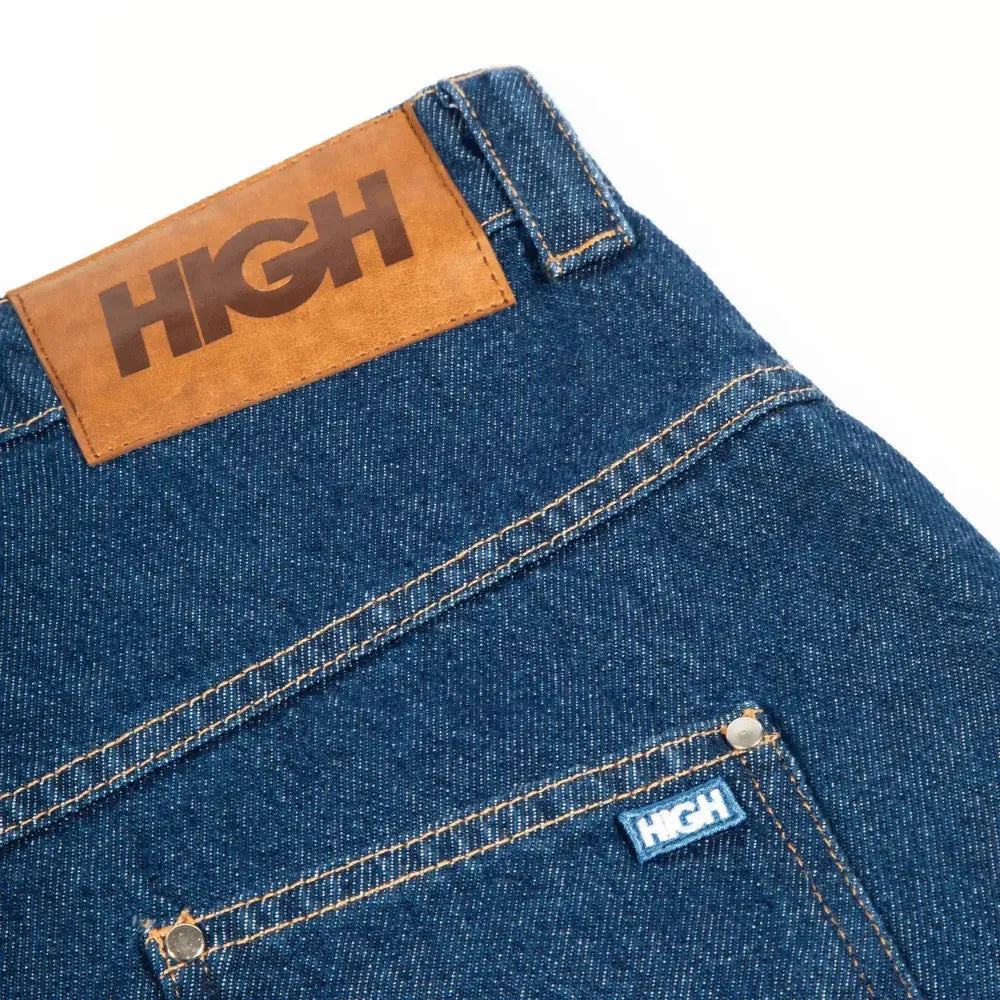 High Company Denim Pants H-Line Raw Washed