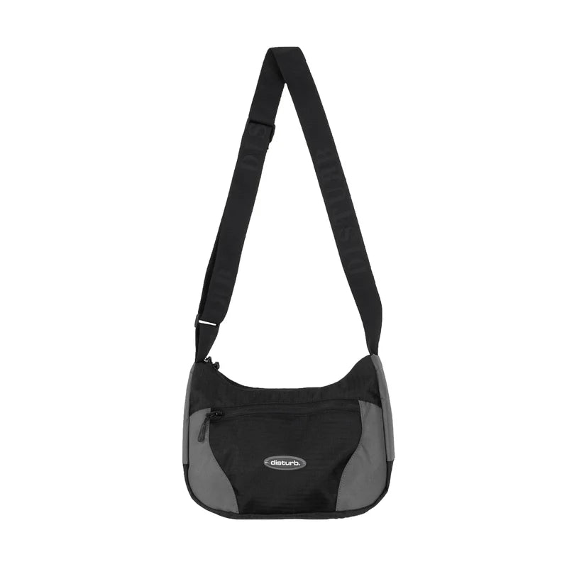 Disturb Ripstop Messenger Bag in Black
