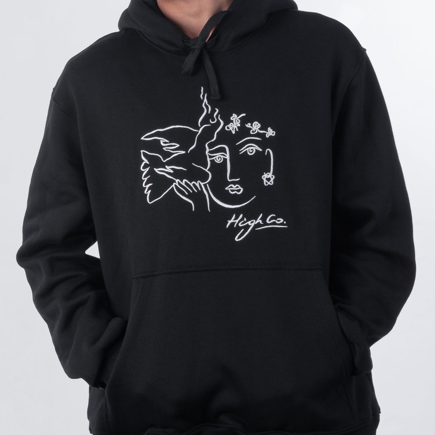 High Company Hoodie Picasso Black