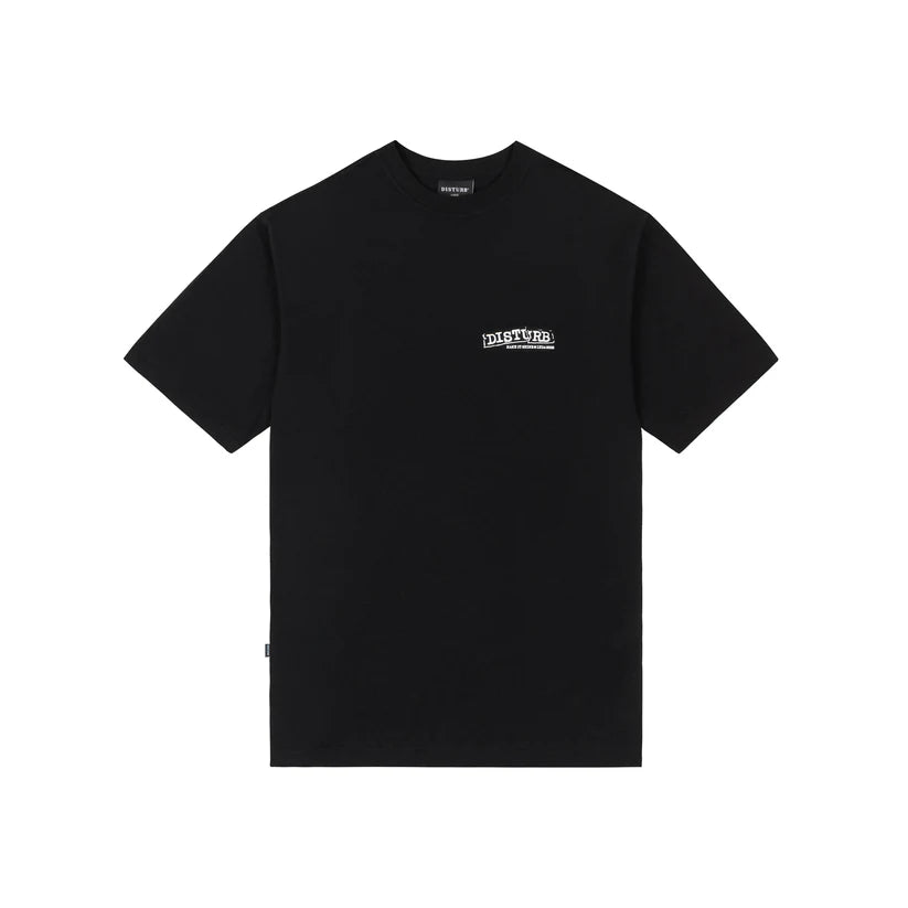 Disturb Shiny T-Shirt in Black