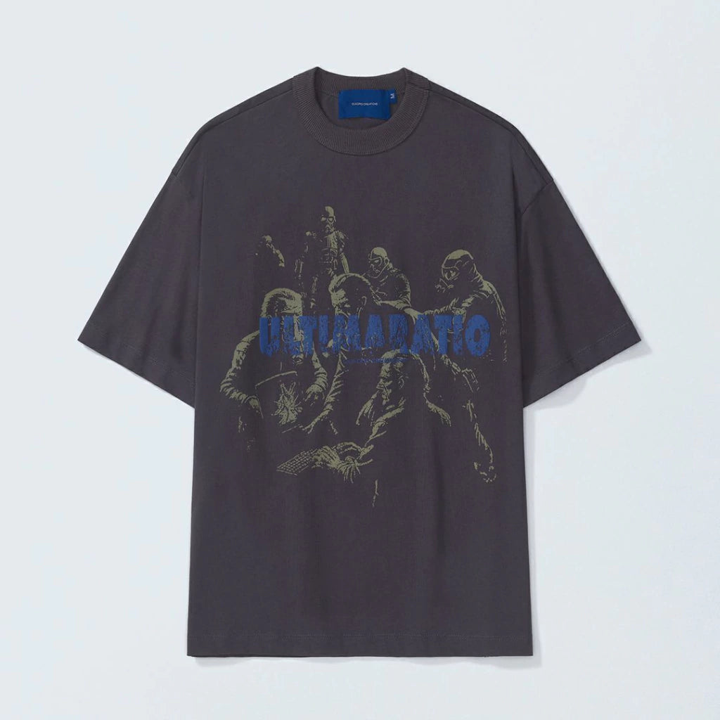 CAMISETA QC RATIO MEN BOXY CINZA