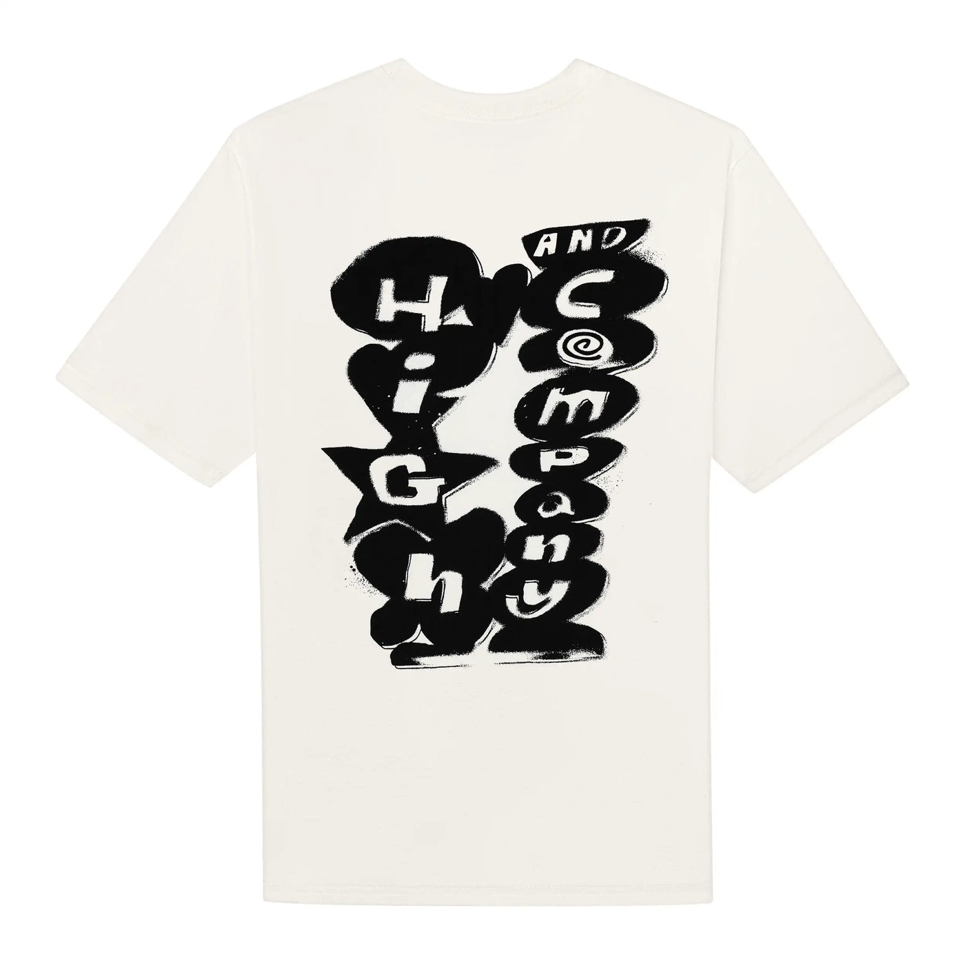 High Company Tee Graffiti White