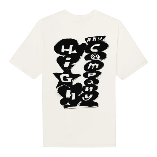 High Company Tee Graffiti White
