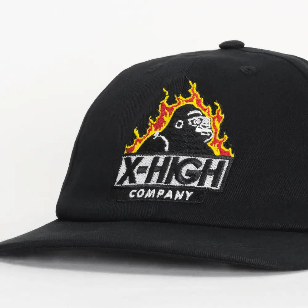 XLarge x High Company 6 Panel Logo X-HIGH Black