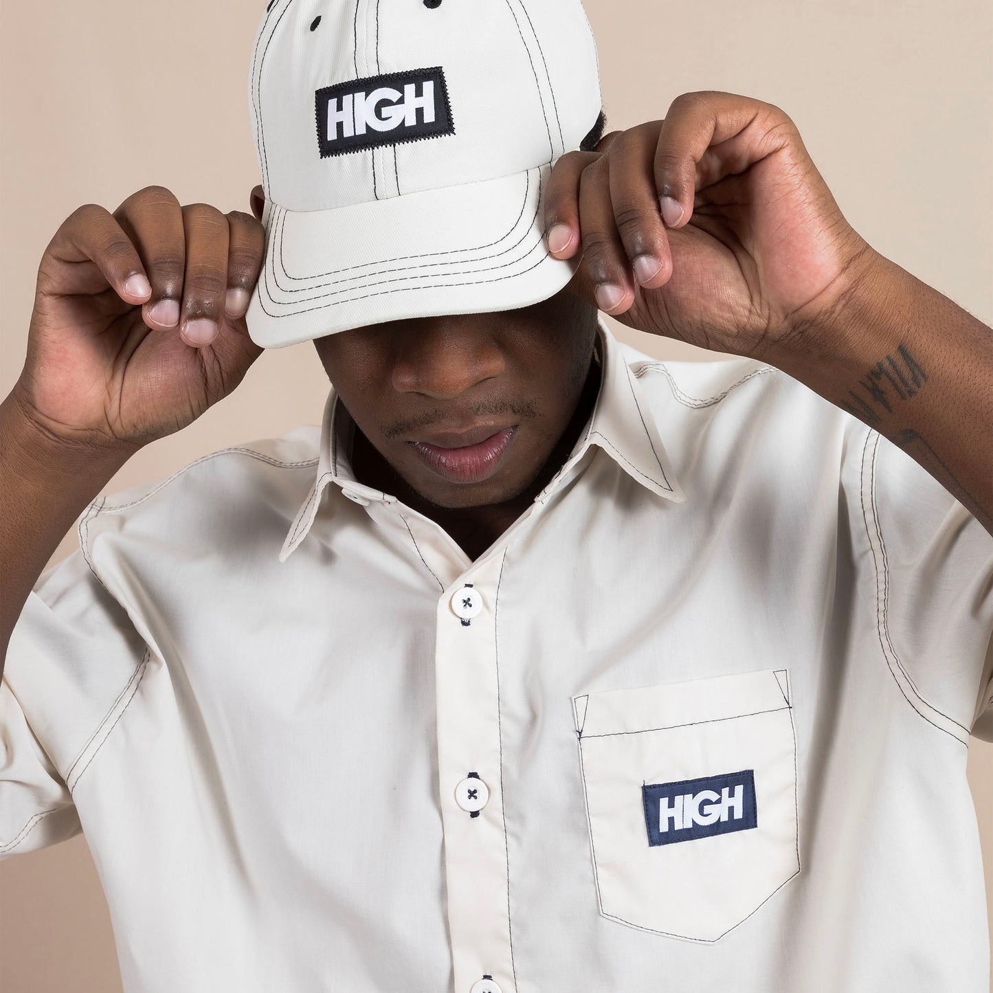 High Company Colored 6 Panel Off-White