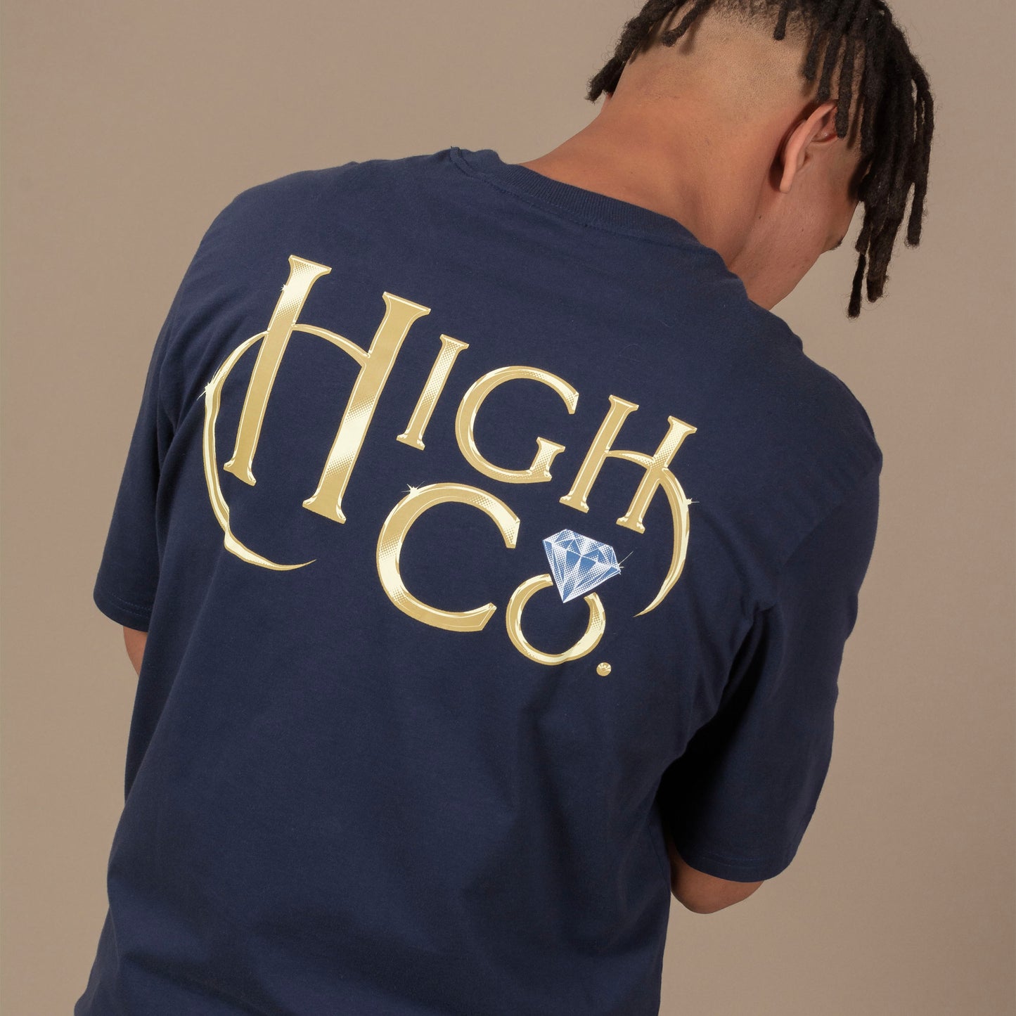 High Company Tee Diamant Navy