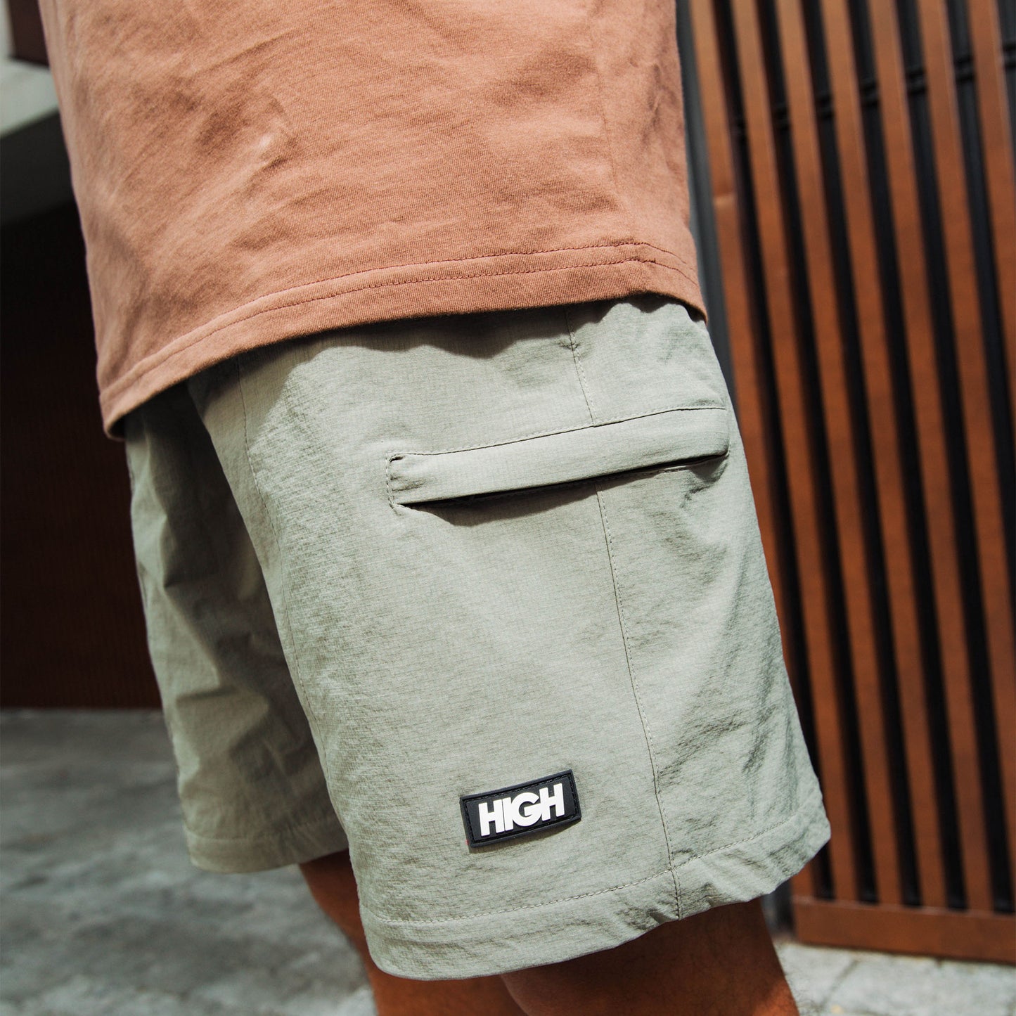 High Company Trail Shorts Olive Green