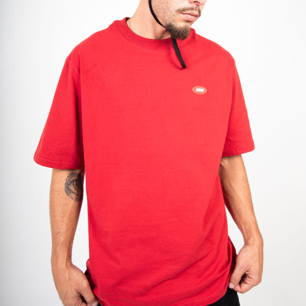 High Company Tee Oval Mini Red