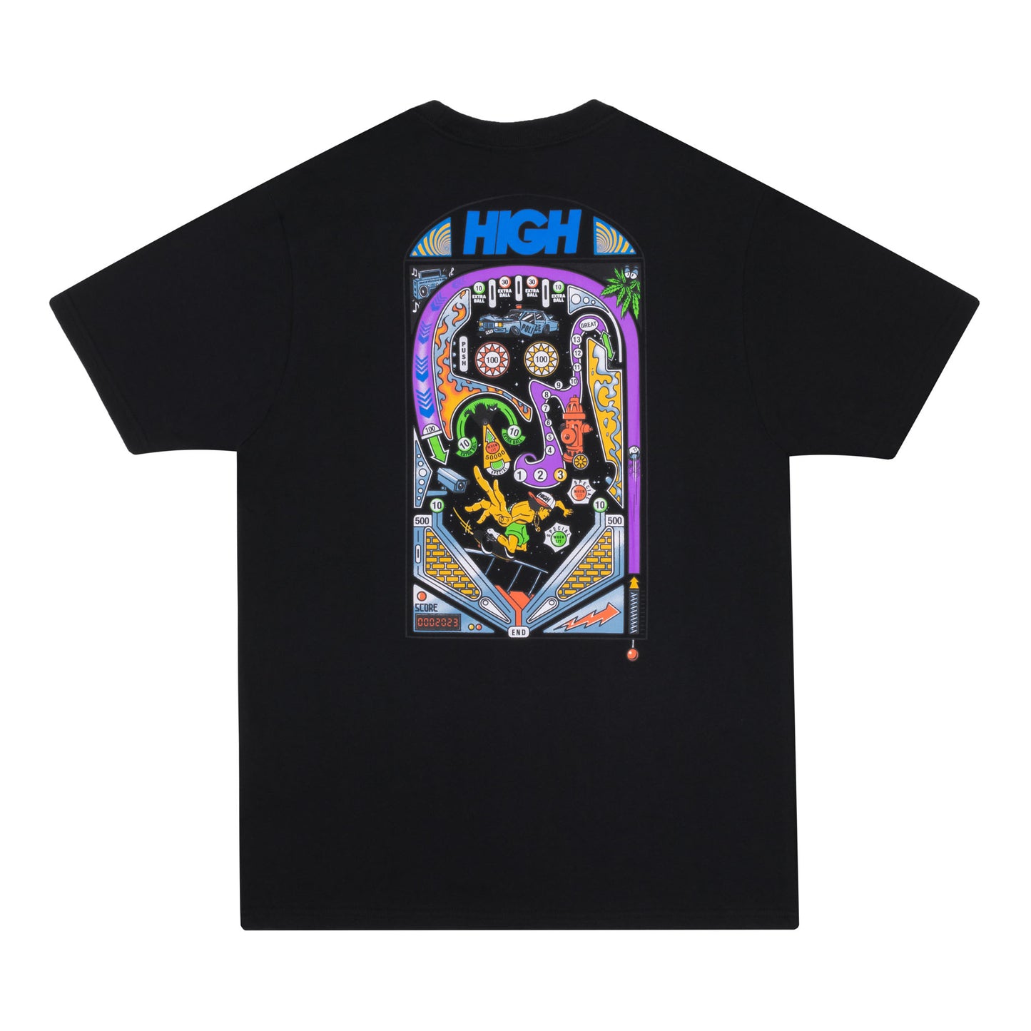 High Company Tee Pinball Black