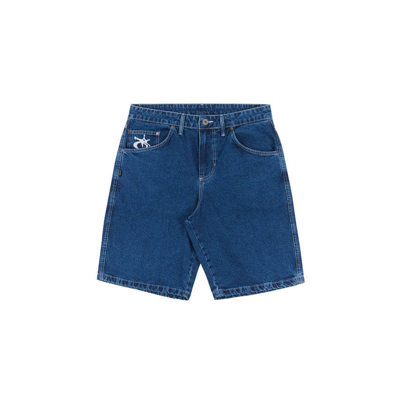 Disturb Blackzone Denim Shorts in Blue