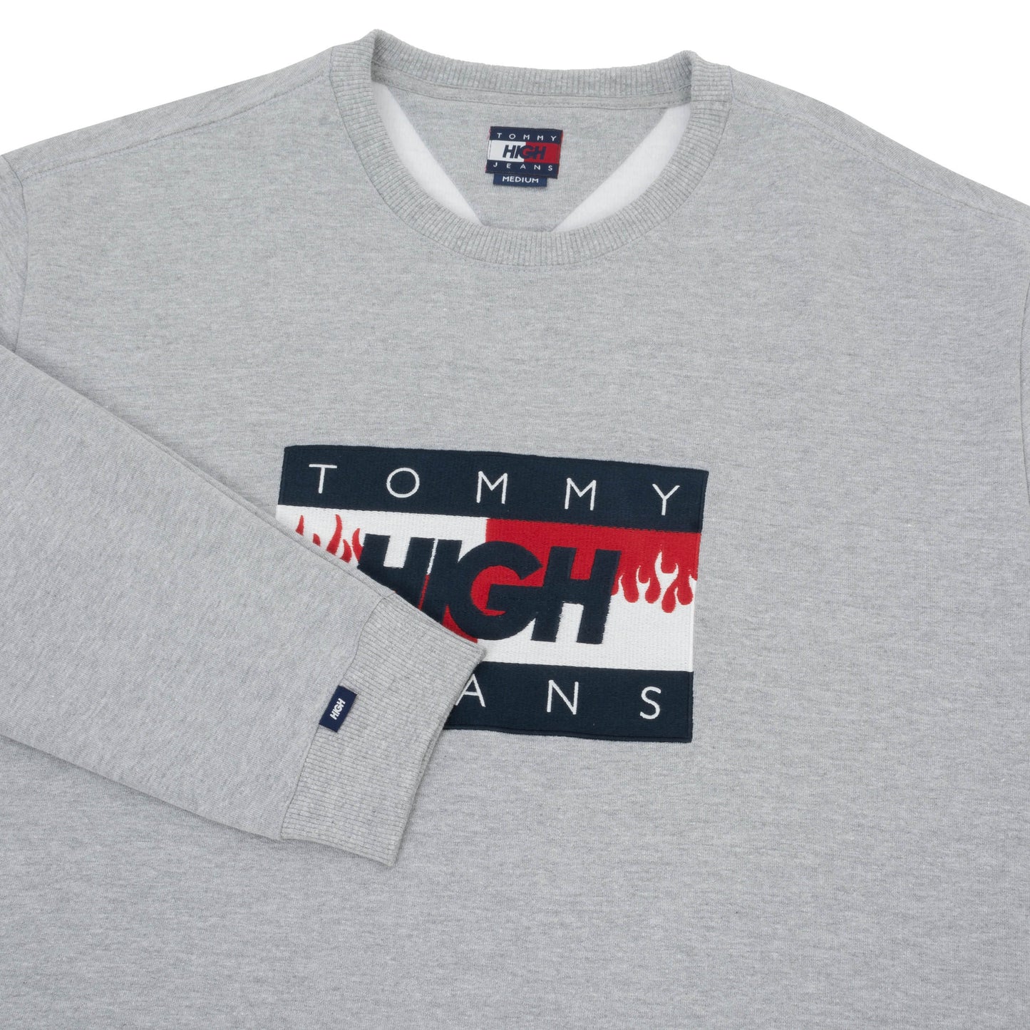 Tommy Jeans x High Company Crewneck Logo Heather Grey