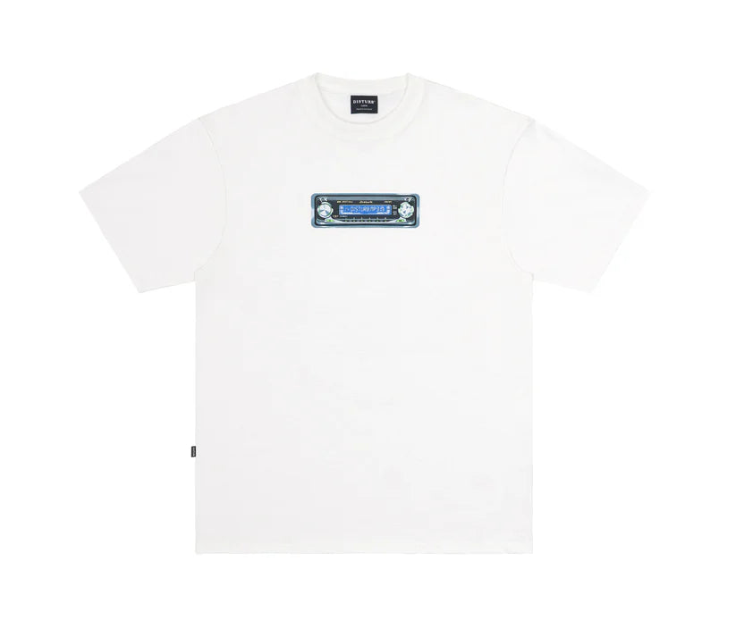 Disturb Music System T-Shirt in Off-White