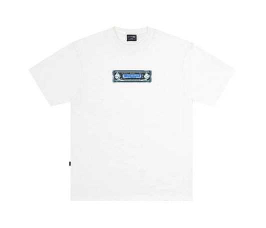 Disturb Music System T-Shirt in Off-White