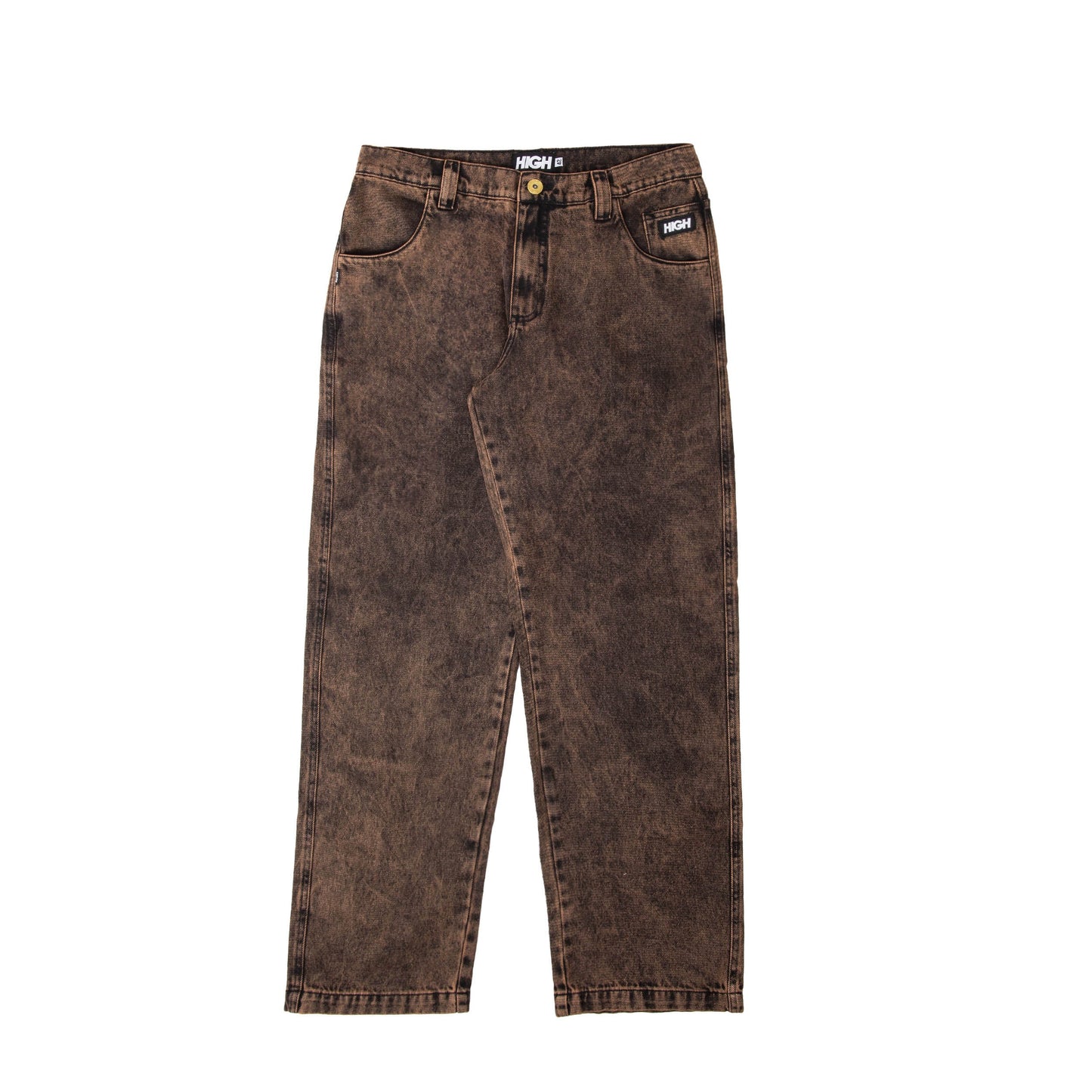 High Company Rust Denim Pants Brown